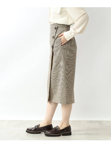 ◆【Iラインで上品】ラップ風ナロースカート（ひざ丈スカート）SHOO･LA･RUE(Ladies)（シューラルー）  38
