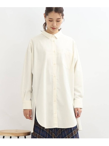 ◆オーバーサイズシャツ（シャツ・ブラウス）SHOO･LA･RUE(Ladies)（シューラルー）  01