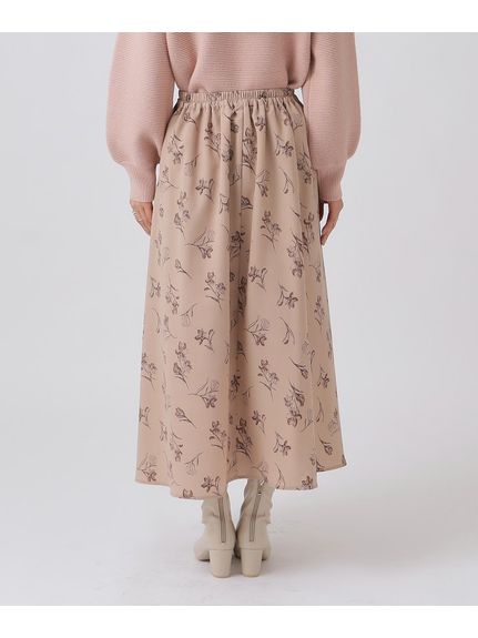 大人フェミニン 線画フラワープリントスカート（ひざ丈スカート）SHOO･LA･RUE(Ladies)（シューラルー）  13