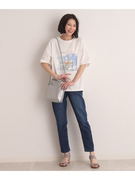 【プチプラ/コットン100％】選べるプリント バリエーション 大人きれい 半袖Tシャツ（Tシャツ）SHOO･LA･RUE(Ladies)（シューラルー）  94