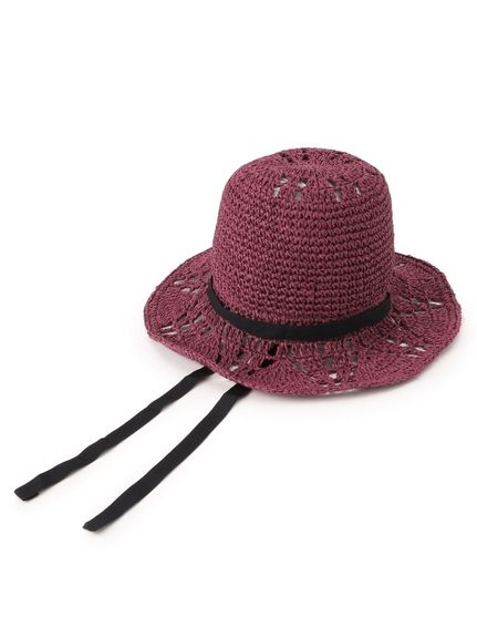 すかし編みリボン付きペーパーハット（帽子）SHOO･LA･RUE(Ladies)（シューラルー）  13