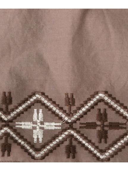 さらりと着こなす インド綿 裾刺繍ワンピース（ロング・マキシ丈ワンピース）SHOO･LA･RUE(Ladies)（シューラルー）  16