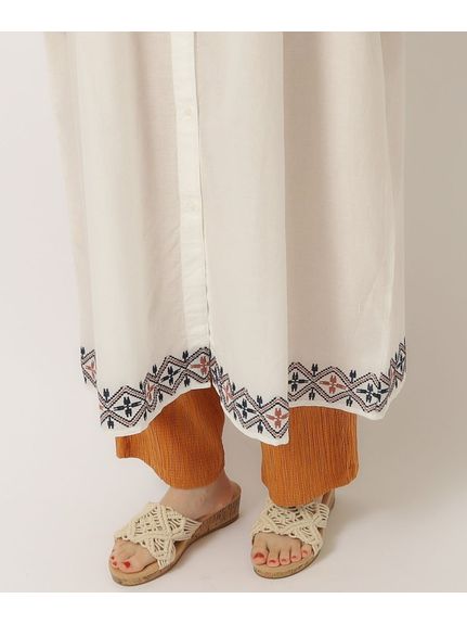 さらりと着こなす インド綿 裾刺繍ワンピース（ロング・マキシ丈ワンピース）SHOO･LA･RUE(Ladies)（シューラルー）  32
