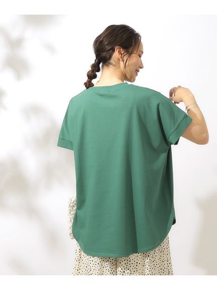 【汗ジミ防止/接触冷感/UV】夏も好きな色を着よう 欲ばりTシャツ（Tシャツ）SHOO･LA･RUE(Ladies)（シューラルー）  15