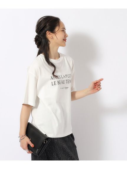 【洗える/プチプラ/綿100％】グラフィック半袖ゆるTシャツ（Tシャツ）SHOO･LA･RUE(Ladies)（シューラルー）  13