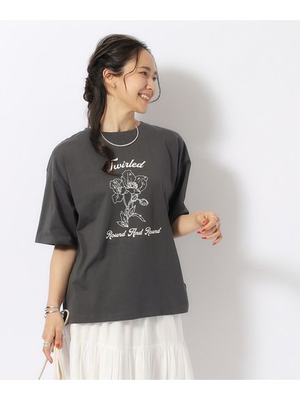 【洗える/プチプラ/綿100％】グラフィック半袖ゆるTシャツ（Tシャツ）SHOO･LA･RUE(Ladies)（シューラルー）  51