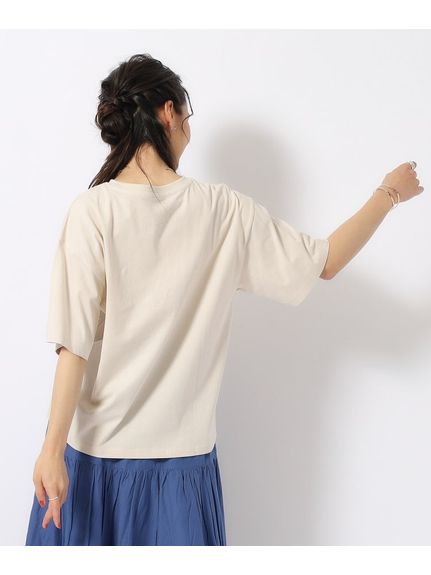 【洗える/プチプラ/綿100％】グラフィック半袖ゆるTシャツ（Tシャツ）SHOO･LA･RUE(Ladies)（シューラルー）  67