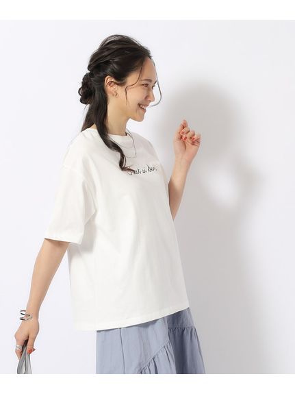 【洗える/プチプラ/綿100％】グラフィック半袖ゆるTシャツ（Tシャツ）SHOO･LA･RUE(Ladies)（シューラルー）  72