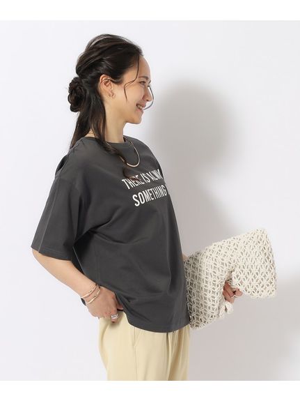 【洗える/プチプラ/綿100％】グラフィック半袖ゆるTシャツ（Tシャツ）SHOO･LA･RUE(Ladies)（シューラルー）  87