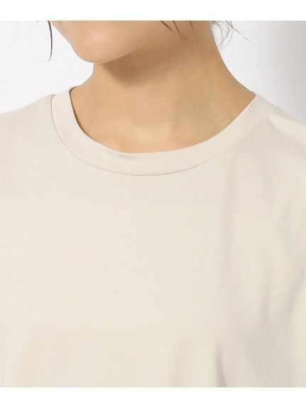 【洗える/接触冷感/UV】お袖ロールアップゆるTシャツ（Tシャツ）SHOO･LA･RUE(Ladies)（シューラルー）  24