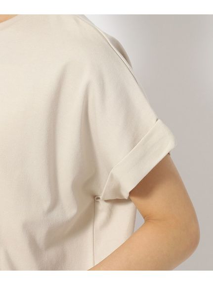 【洗える/接触冷感/UV】お袖ロールアップゆるTシャツ（Tシャツ）SHOO･LA･RUE(Ladies)（シューラルー）  25