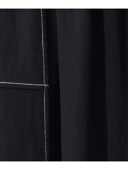 【接触冷感/UV】大人上品な 配色ステッチ フレアスカート（ロング丈・マキシ丈スカート）SHOO･LA･RUE(Ladies)（シューラルー）  10
