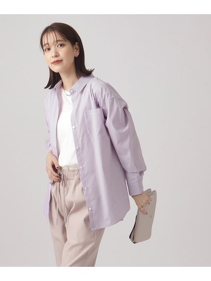 【洗える】オールシーズン使える ベーシック長袖シャツ（シャツ・ブラウス）SHOO･LA･RUE(Ladies)（シューラルー）  12