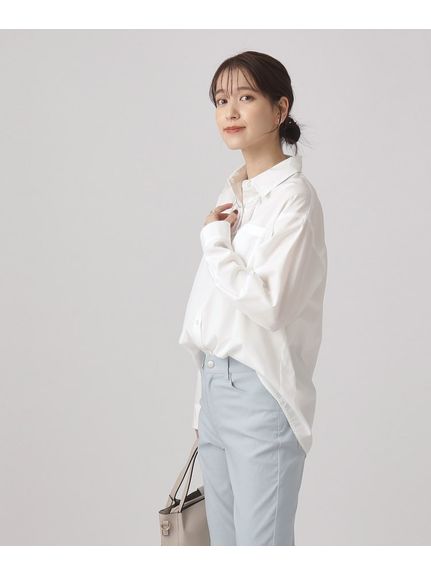 【洗える】オールシーズン使える ベーシック長袖シャツ（シャツ・ブラウス）SHOO･LA･RUE(Ladies)（シューラルー）  18