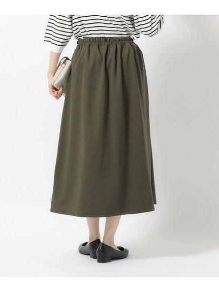 【無理せずキレイ】気軽に女性らしさをプラスする セミフレアスカート（ひざ丈スカート）SHOO･LA･RUE(Ladies)（シューラルー）  09