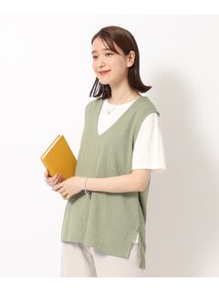 【2点セット】ポコポコVネックベスト＋Tシャツ