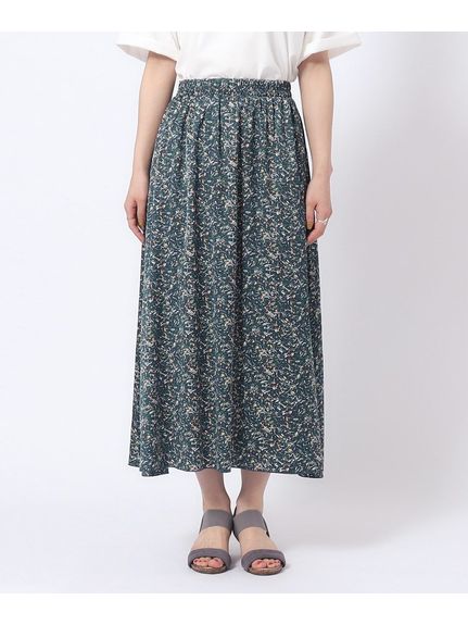 サテンプリントギャザースカート（ひざ丈スカート）SHOO･LA･RUE(Ladies)（シューラルー）  13