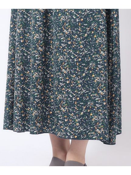 サテンプリントギャザースカート（ひざ丈スカート）SHOO･LA･RUE(Ladies)（シューラルー）  17