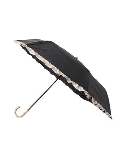 【because】バンブーフリル晴雨兼用折り畳み傘