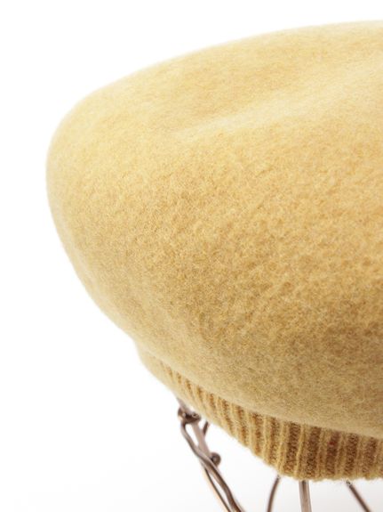 プティフルフラワー刺繍バスクリブベレー帽