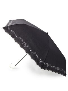 晴雨兼用刺繍フラワー折り畳み傘
