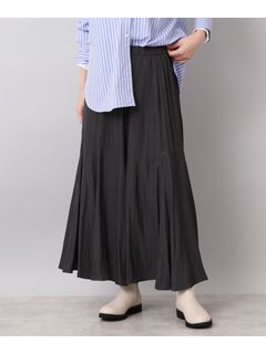 【人気スカート！／洗える】メロウパウダークロス ロングスカート