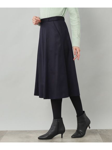 【通勤】ベルトデザイン サキソニースカート（ひざ丈スカート）UNTITLED（アンタイトル）  19