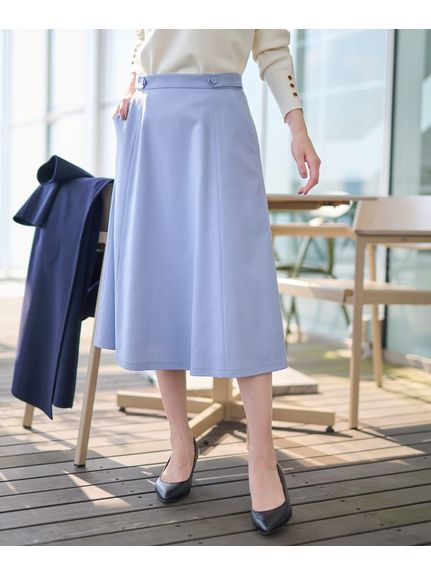 【通勤】ベルトデザイン サキソニースカート（ひざ丈スカート）UNTITLED（アンタイトル）  23