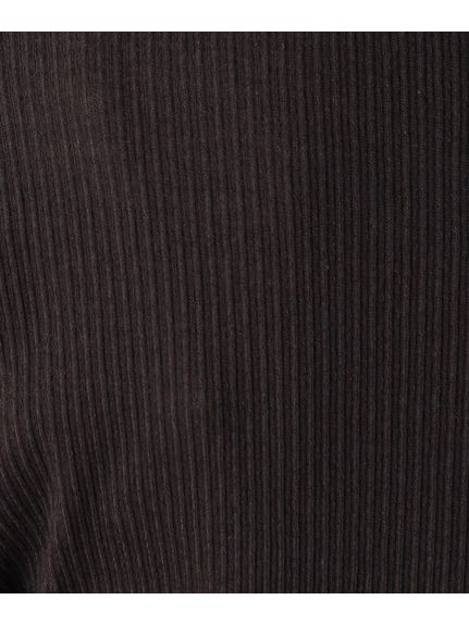【さらりと着られる薄手トップス／洗える】コットン混 シアーリブカットソー（カットソー・プルオーバー）UNTITLED（アンタイトル）  15