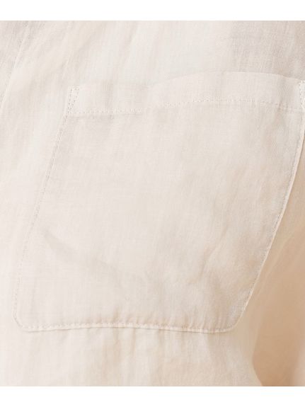 【セットアップ可能／麻100】ラミー ポケットデザインシャツ（シャツ・ブラウス）UNTITLED（アンタイトル）  37