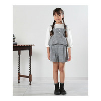 【110-140cm/2点セット】チェックビスチェコーデセット