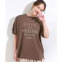 【S-LL/ひんやり/UV】こなれ感あるぷっくりラメ デザインロゴTシャツ