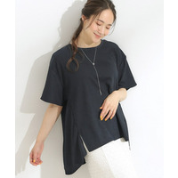 【S-LL/洗える/体型カバー/5分袖】涼しくきれいに決まる Aライントップス