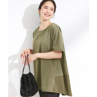 【S-LL/UV/吸水速乾】きれいに体型カバー Aライン チュニックワンピース