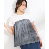 【S-LL/ひんやり】大人に似合う ビスチェ風ドッキングトップス