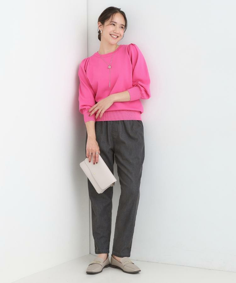 【SS-LL/美脚シルエット】デニムイージーテーパードパンツ30