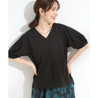 【S-LL/ひんやり/UV】女性らしい印象に スキッパートップス