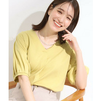 【S-LL/ひんやり/UV】女性らしい印象に スキッパートップス