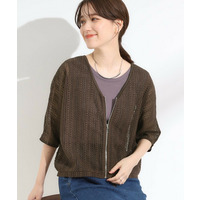 レーシィな素材感が涼やかなブルゾン
