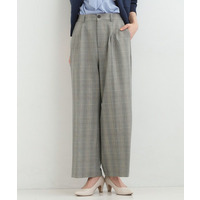 【洗濯機可/S-LL】すっきり上品きれい見え タックワイドパンツ