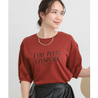 五分袖プリントTシャツ