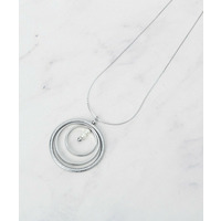 ざらざらサークル3連ネックレス