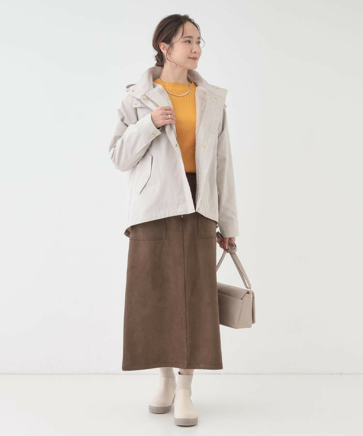 【撥水/低反発クッション】すっぽりラクラク はきぐちニットブーツ10