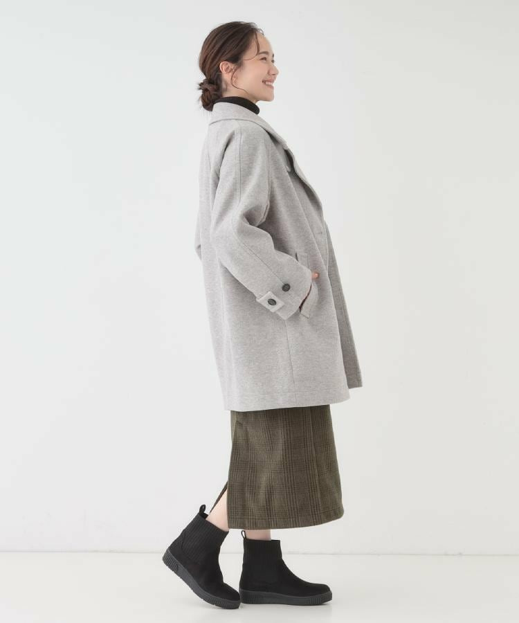 【撥水/低反発クッション】すっぽりラクラク はきぐちニットブーツ12