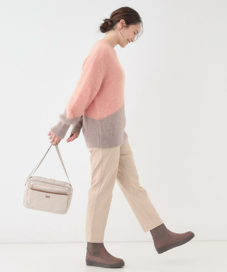 【撥水/低反発クッション】すっぽりラクラク はきぐちニットブーツ16