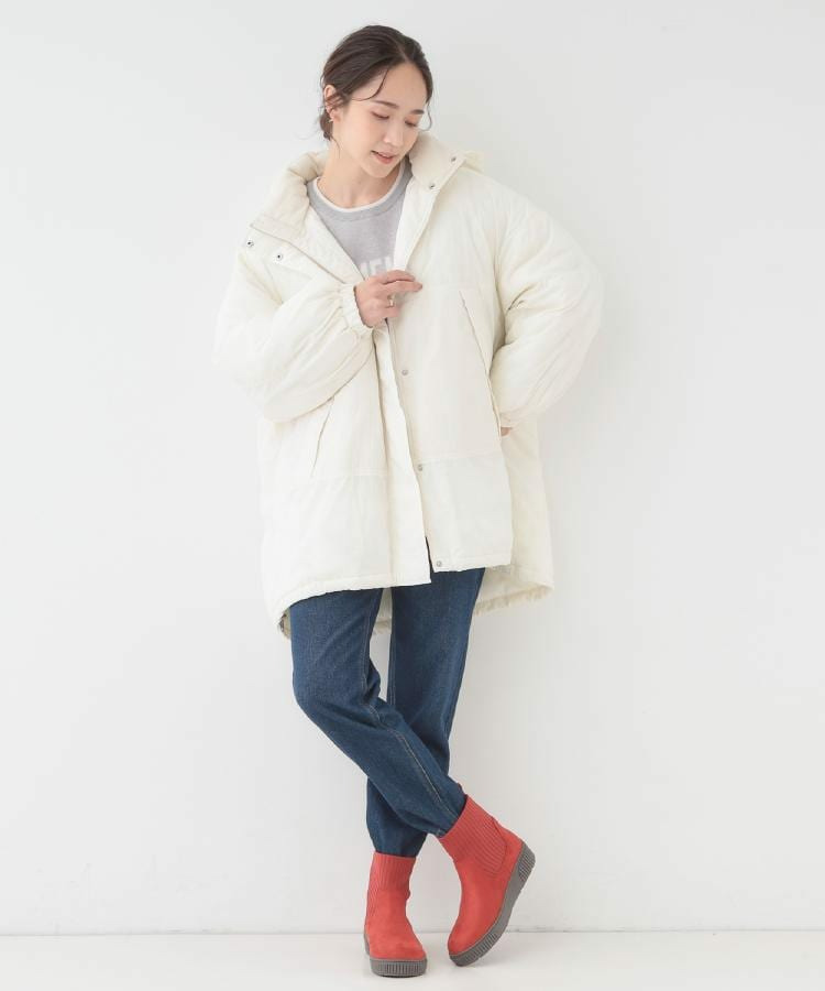 【撥水/低反発クッション】すっぽりラクラク はきぐちニットブーツ18