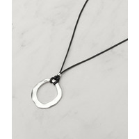 オープンリングひもネックレス
