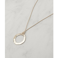 オープンリングひもネックレス