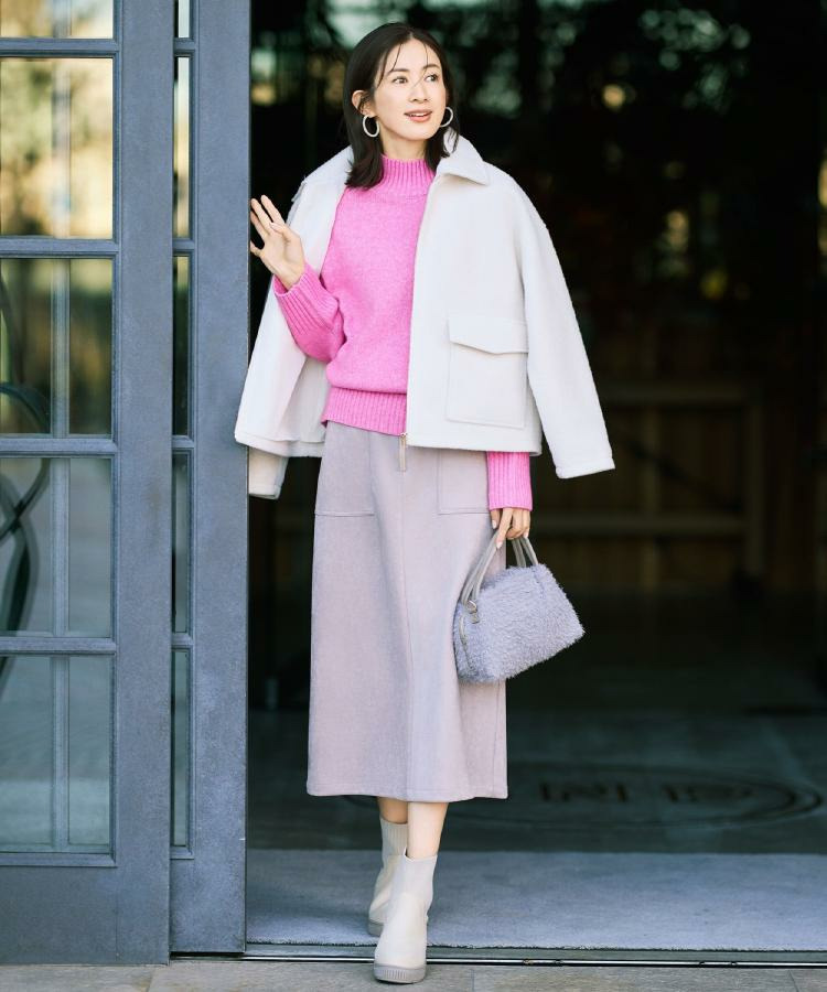 【S-LL】大人カジュアルコーデに 襟付きZIPブルゾン23