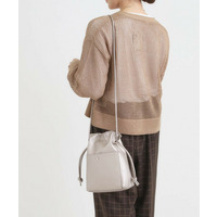 スクエア巾着ショルダーバッグ